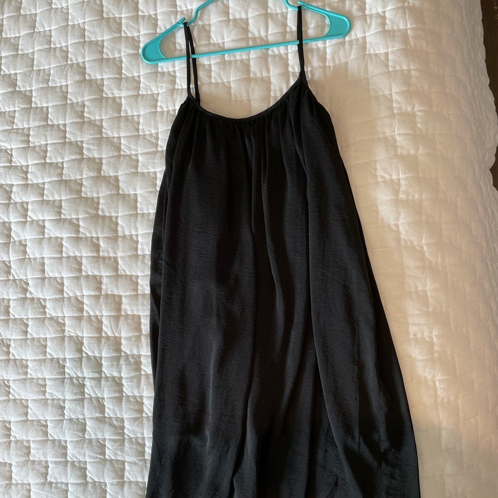 Brace + true black dress